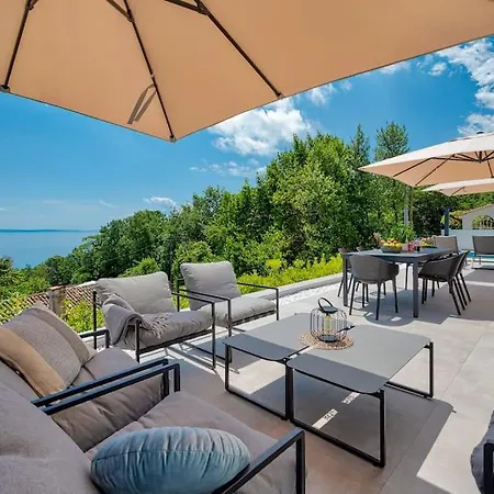 Casa Marta With Pool And Sea View Vila Opatija