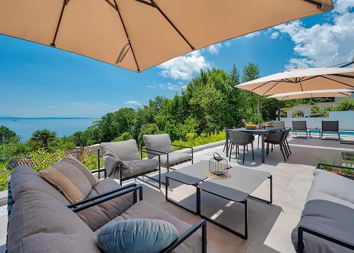 Casa Marta With Pool And Sea View Villa Opatija