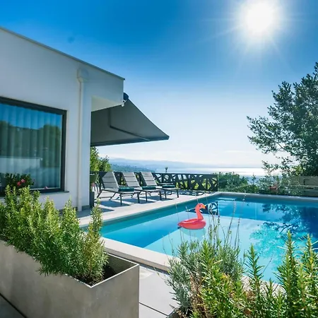 Casa Marta With Pool And Sea View Opatija