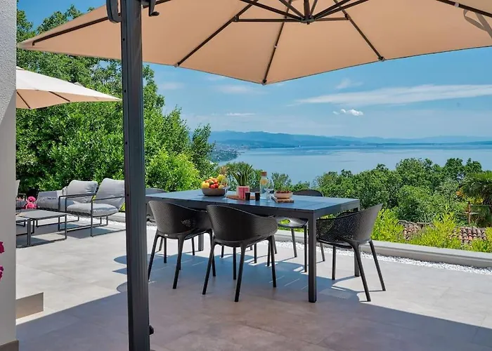 Villa Casa Marta With Pool And Sea View Abbázia